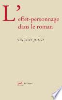 L'effet-personnage dans le roman