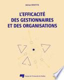 L'efficacité des gestionnaires et des organisations