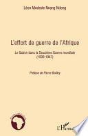 L'effort de guerre de l'Afrique
