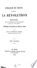 L'église du Mans durant la Révolution