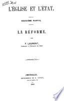 L'eglise et l'etat par F. Laurent