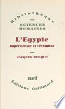 L'Égypte : impérialisme et révolution