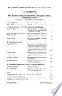 L'élargissement à l'Est de l'Union européenne : regards croisés