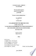 L'élargissement du droit de vote entre 1792 et 1795 au travers du dénombrement du comité de division et des votes populaires sur les constitutions de 1793 et 1795
