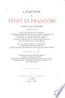 L'election de Vitry le François