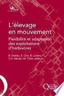 L'élevage en mouvement