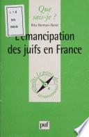 L'Émancipation des juifs en France