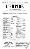 L'empire ; trois actes