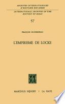 L'empirisme de Locke
