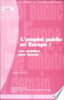 L'emploi public en Europe