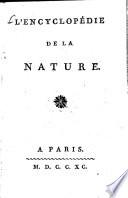 L' encyclopédie de la nature