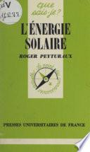 L'énergie solaire
