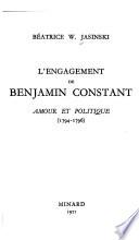 L'engagement de Benjamin Constant