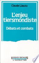 L'enjeu tiersmondiste