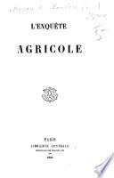 L'Enquête agricole