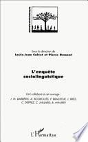 L'enquête sociolinguistique