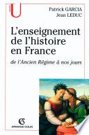 L'enseignement de l'histoire en France