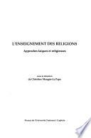 L'enseignement des religions