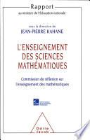 L'enseignement des sciences mathématiques