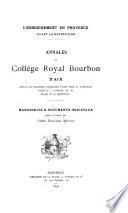 L'enseignement en Provence avant la révolution