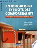 L'enseignement explicite des comportements