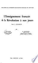 L'Enseignement français de la révolution à nos jours