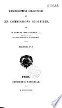 L'enseignement obligatoire et les commissions scolaires