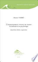 L'enseignement vivant du piano (4e édition)