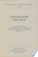 L'Epigramme Grecque
