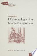 L'Épistémologie chez Georges Canguilhem