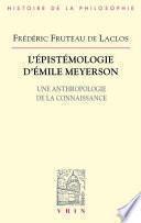 L'épistémologie d'Emile Meyerson