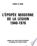 L' épopée moderne de la Légion