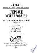 L'Époque contemporaine [1815-1919]