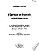 L'épreuve de français