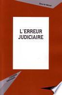 L'erreur judiciaire