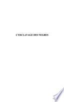 L'esclavage des nègres, ou, L'heureux naufrage