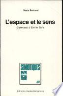 L'espace et le sens