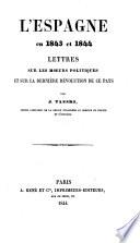 L'Espagne en 1843 et 1844