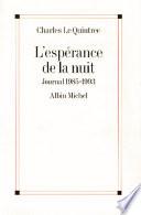 L'Espérance de la nuit