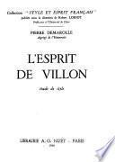 L'Esprit de Villon