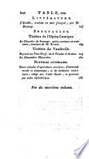 L'esprit des journaux, francais et etrangers