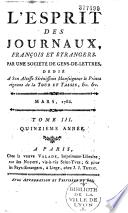 L'esprit des journaux français et étrangers