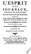 L'Esprit des journaux, françois et étrangers