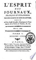 L'Esprit des Journaux, François et Étrangers
