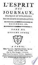 L'Esprit des journaux franc̜ais et étrangers