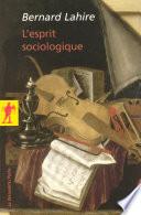 L'esprit sociologique