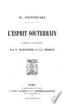 L'esprit souterrain