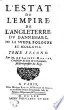 L'ESTAT DE L'EMPIRE, DE L'ANGLETERRE, DV DANNEMARC, DE LA SVEDE, POLOGNE ET MOSCOVIE.