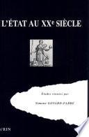 L'Etat au XXe siècle