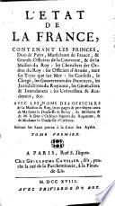 L'ETAT DE LA FRANCE